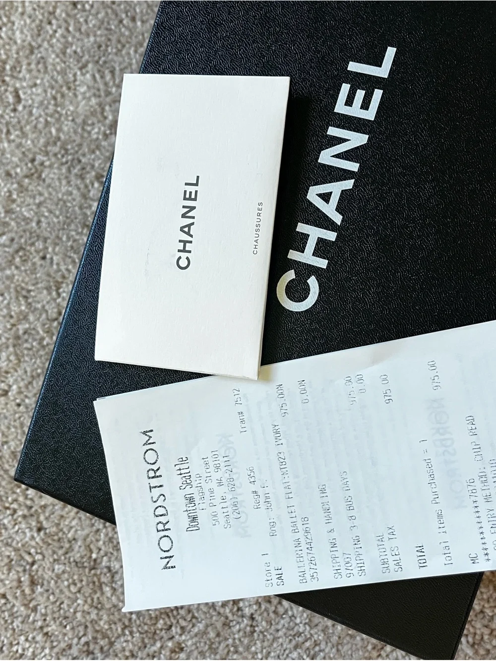Chanel Authentic Ivory Ballet Flats Size 39 - Picture 13 of 15